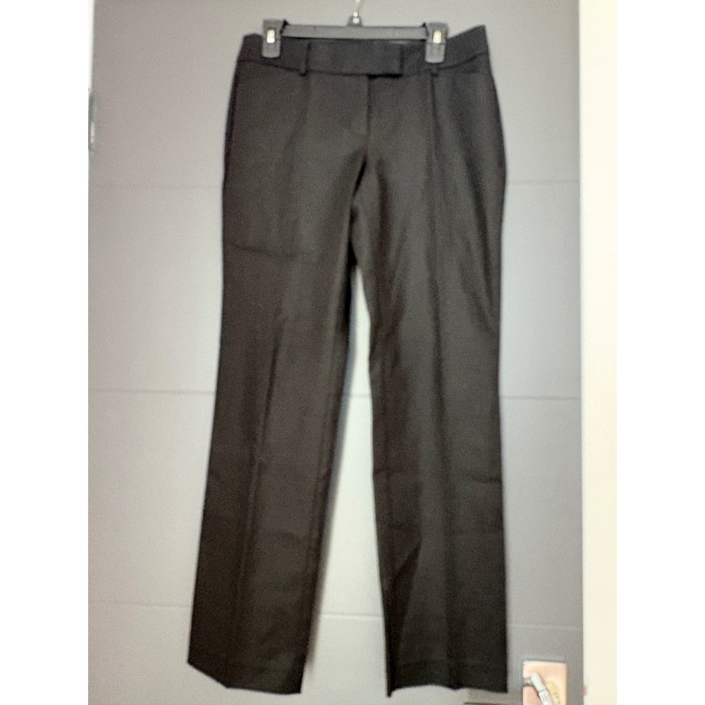 Ann Taylor LOFT Marisa Straight Leg Trousers Black Dress Pants Womens Size 4
